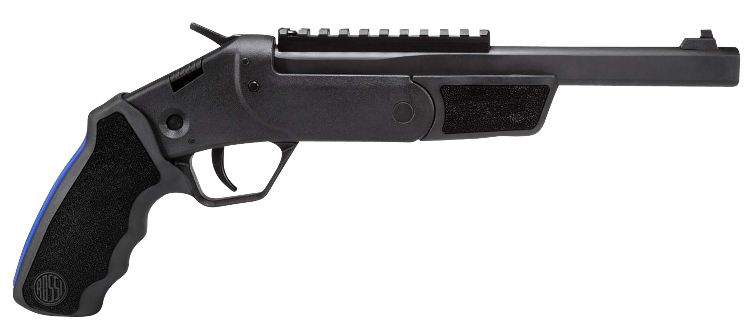 Rossi SSPB9-BKKIT Brawler  45 Colt (LC)/410 Gauge 1rd 9", Black, Textured Rubber Grips,  Optics Mount, Include Holster