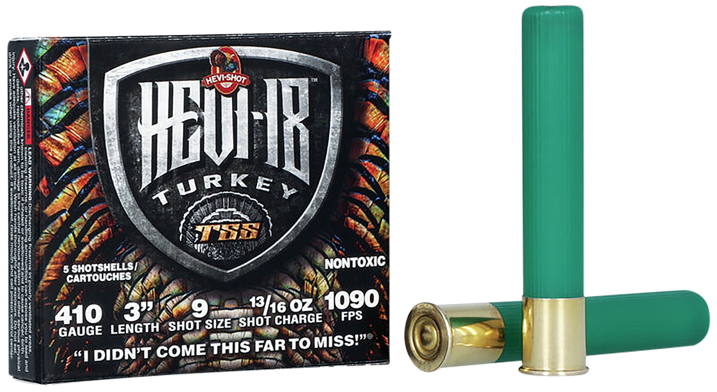 HEVI-Shot HS1009 HEVI-18 TSS Turkey 410Gauge 3" 13/16oz Tungsten 9Shot 5 Per Box/10 Case