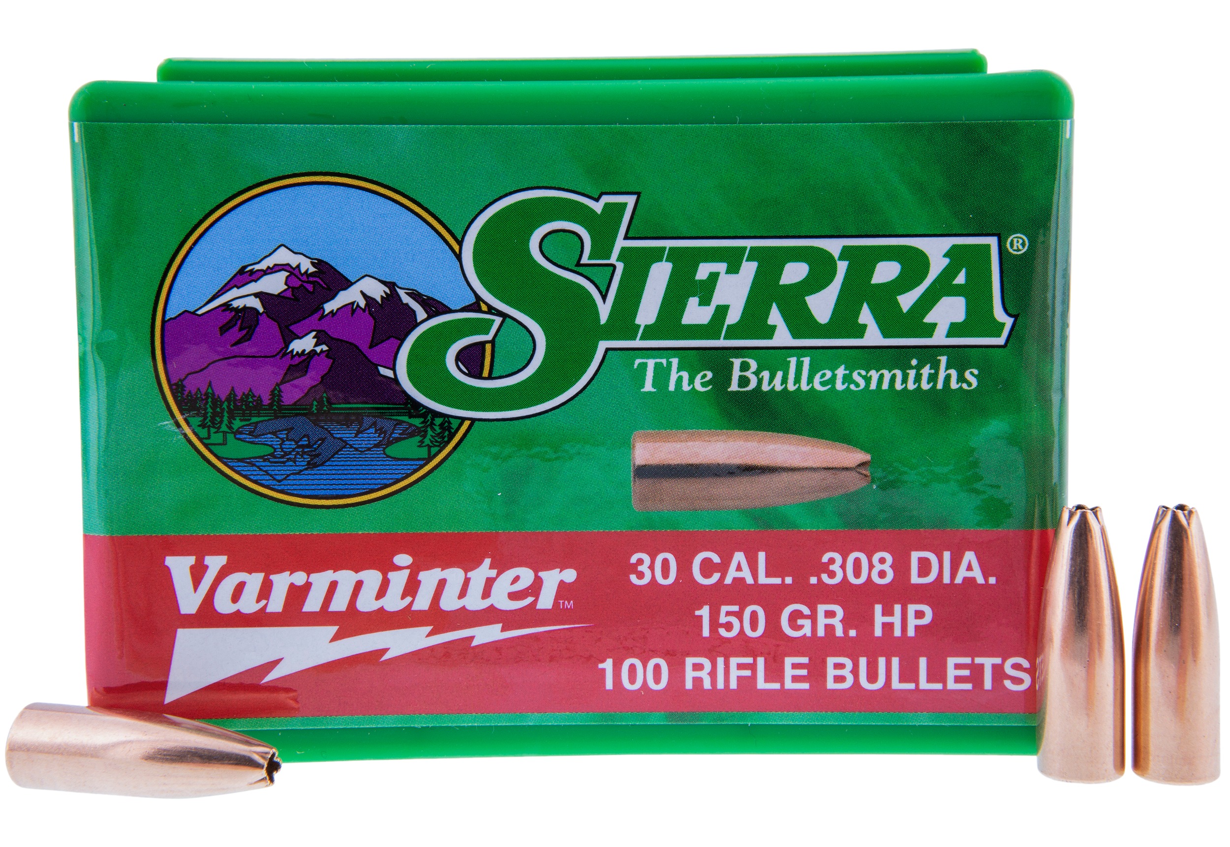 Sierra 2136 Varminter 308Win 150gr Hollow Point 100/Box