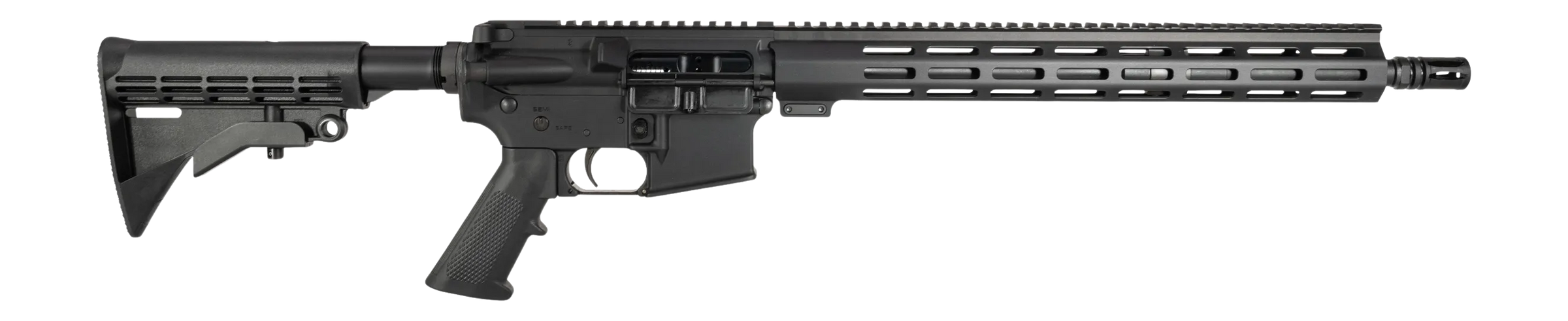 One Horse LLC  OH-15  300 Blackout 30+1 16" Black Threaded Barrel, Black Receiver w/Picatinny Rail, M-LOK Handguard, One Horse M4 6 Position Black Polymer Stock, Black A2 Grip, A2 Flash Hider