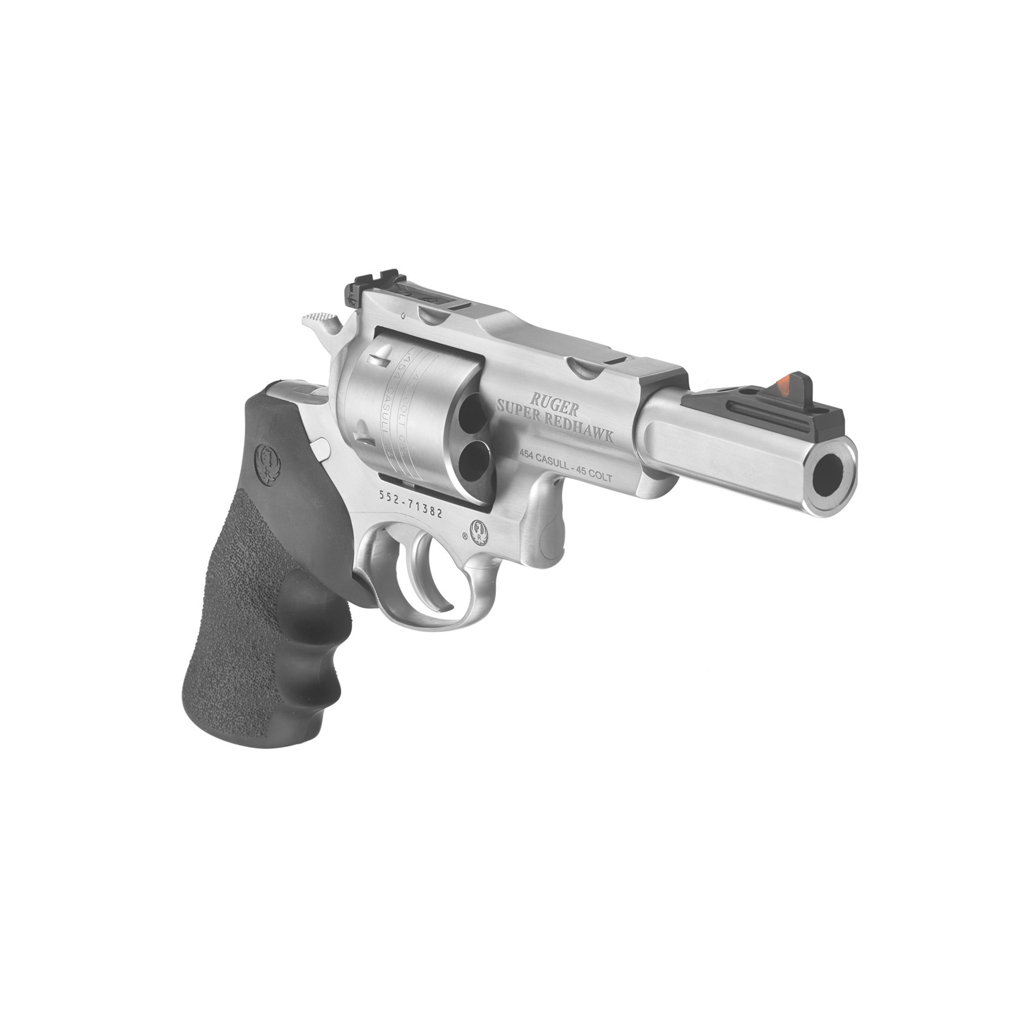RUGER SUP RDHWK 454CAS 5" 6RD RBR/WD