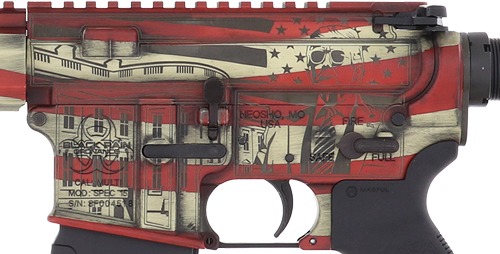 BLACK RAIN SPEC15 TRUMP CUSTOM PATRIOT 5.56 AM FLAG 30RD