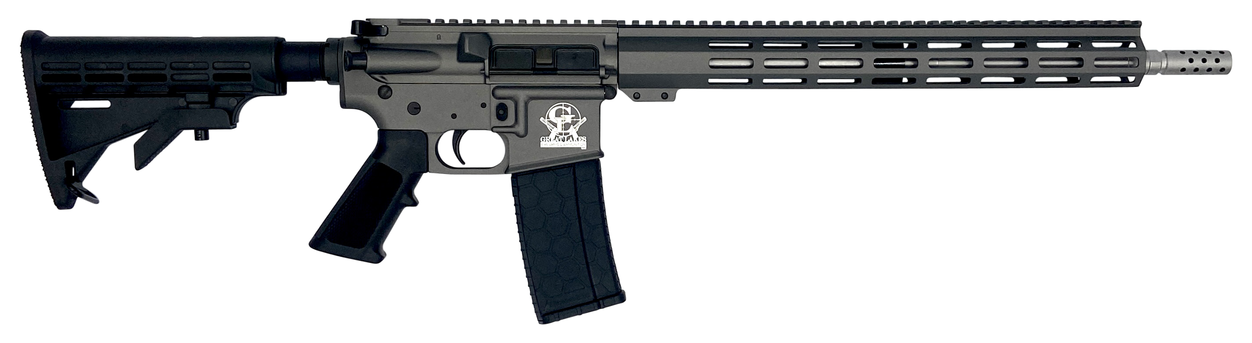 Great Lakes Firearms GL15223SSTNG AR-15  223 Wylde 16" Stainless 30+1, Tungsten Rec, Black Stock & Grip