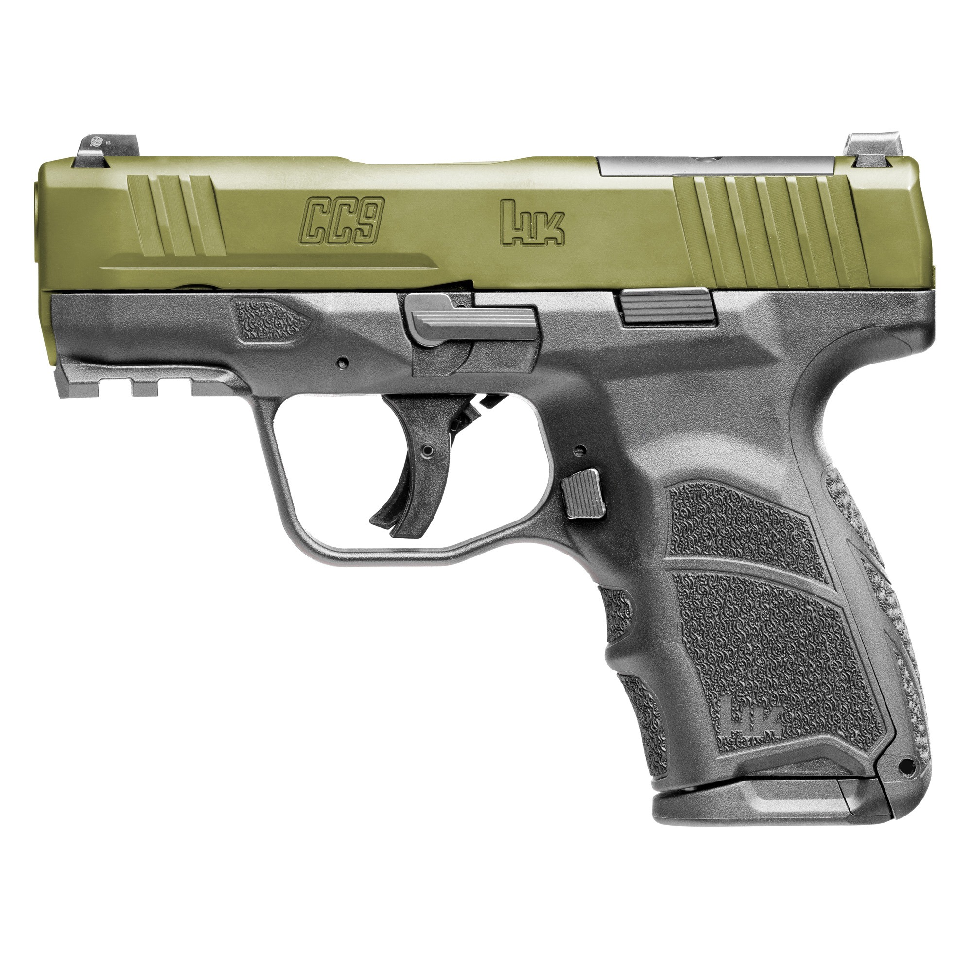 Heckler & Koch CC9 9mm 3.32" 12rd Bazooka Green Pistol