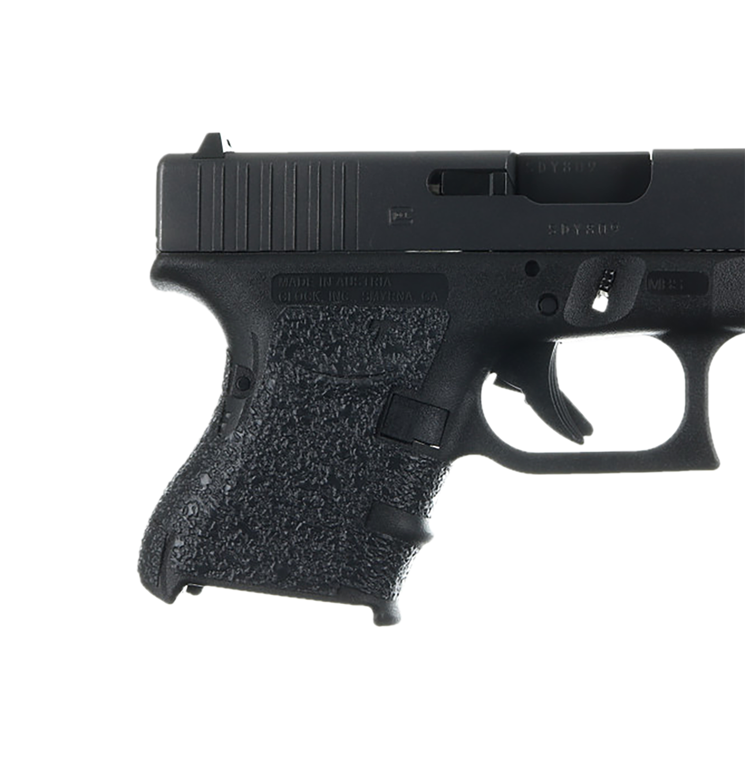 Talon Grips 105R Adhesive Grip Compatible w/Glock 26/27/28/33/39 Gen3, Black Textured Rubber