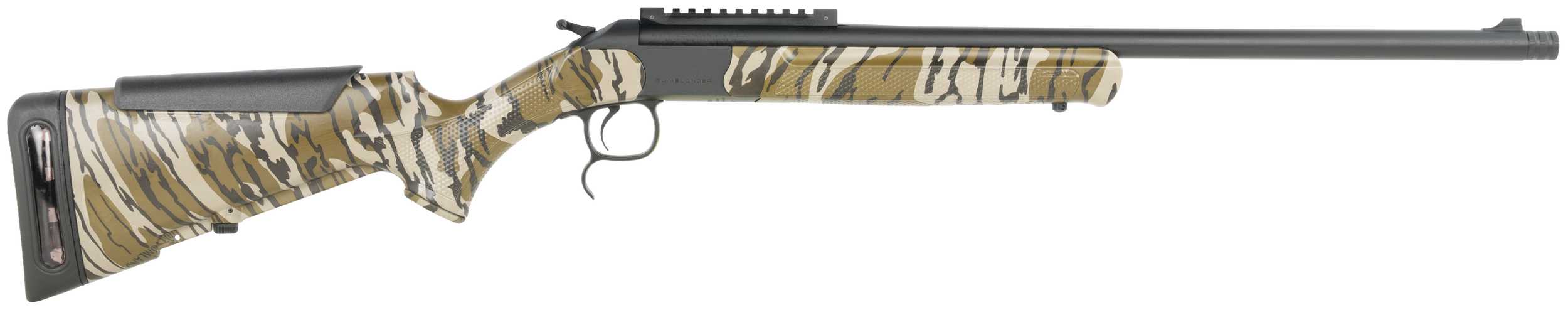 Retay USA GML20OGBL Gamelander 20 Gauge Single Shot 3" 1rd Black Deep Bore Barrel, Black Drilled & Tapped Receiver w/Picatinny Rail, Adj LOP OG Bottomland Synthetic Stock