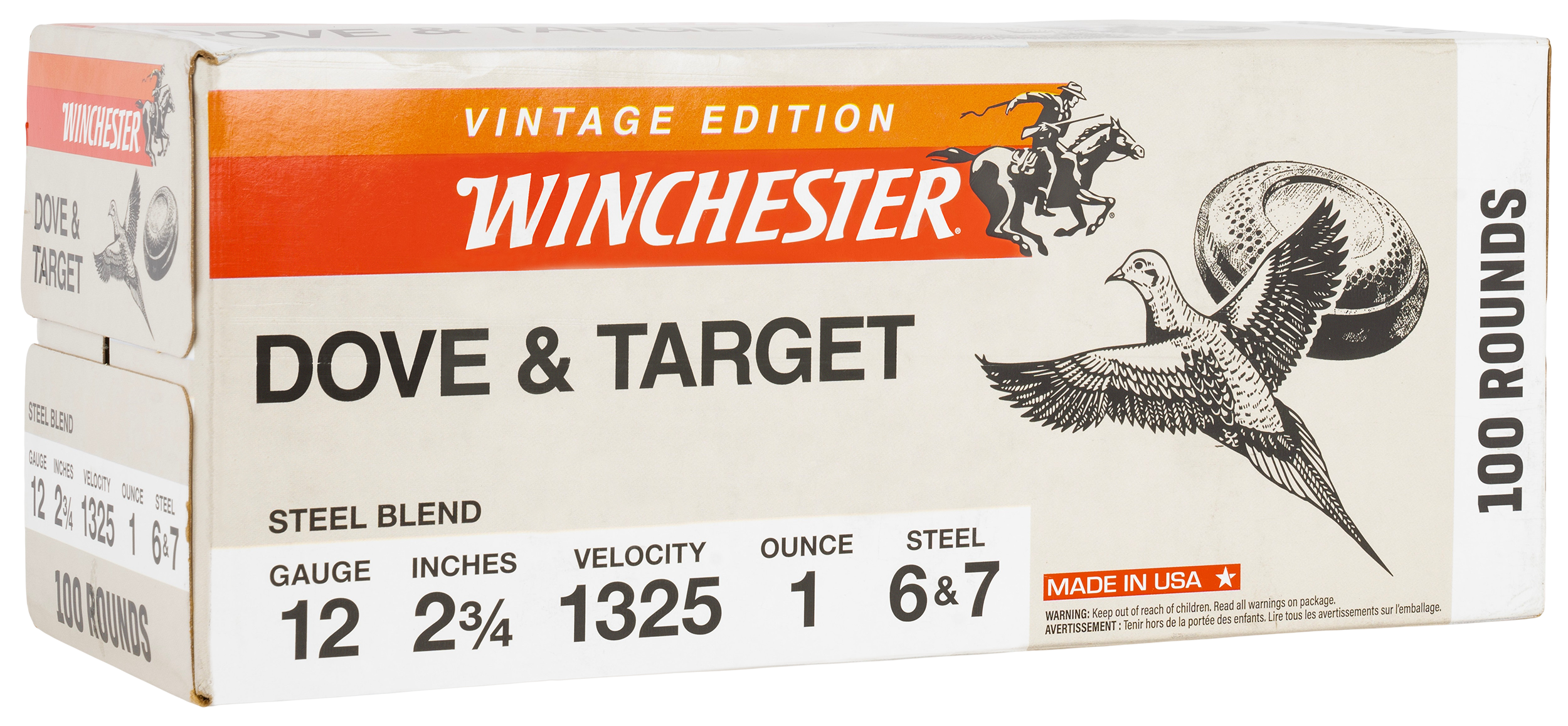 Winchester Ammo XU12S67VP Super X 12Gauge 2.75" 1oz 6/7Shot 100 Per Box/2 Case