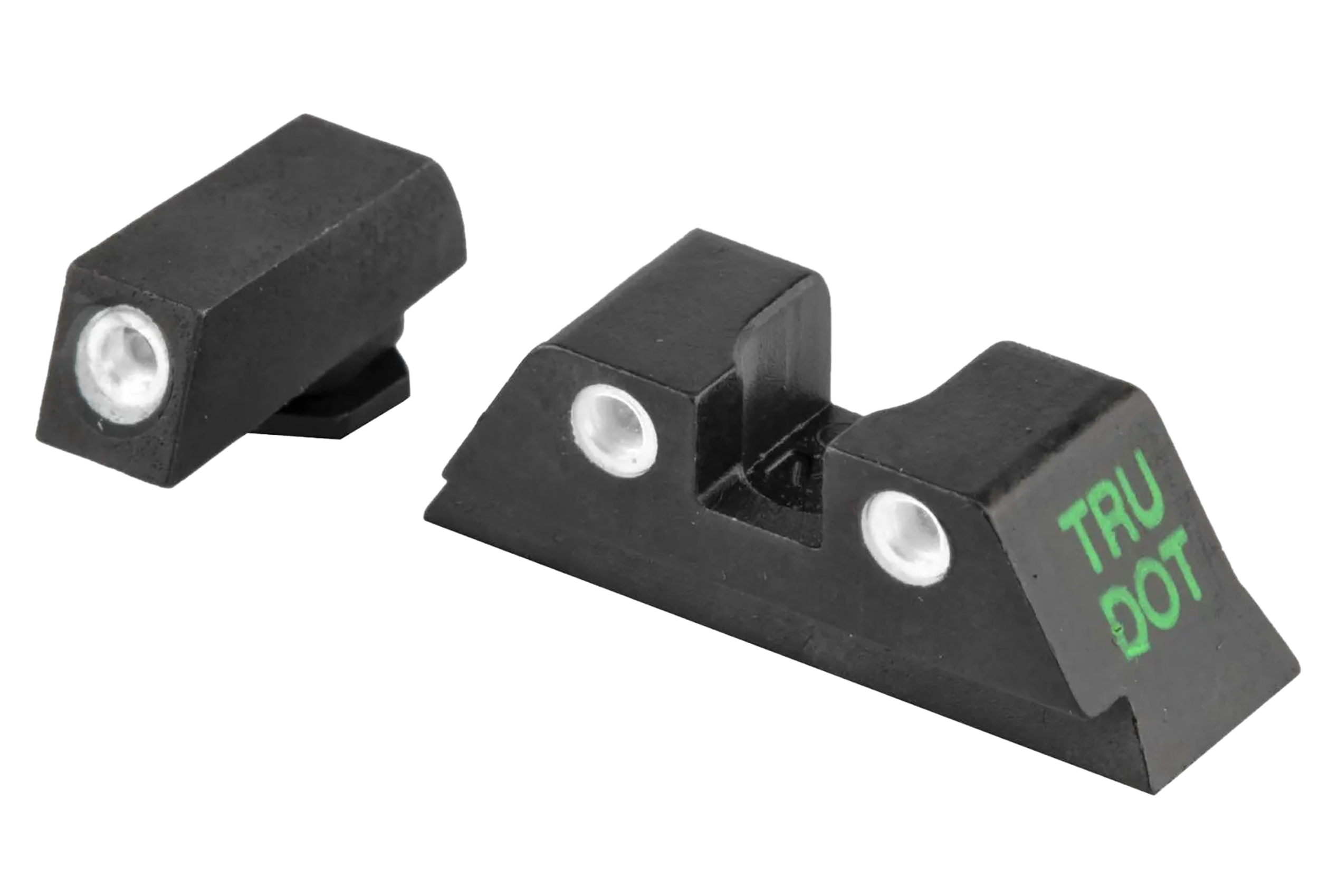 Meprolight USA 102243201 Tru-Dot Sight Set Green Tritium Front/Yellow Tritium White Rear Sight Compatible w/Glock 17/17L/19/22/23