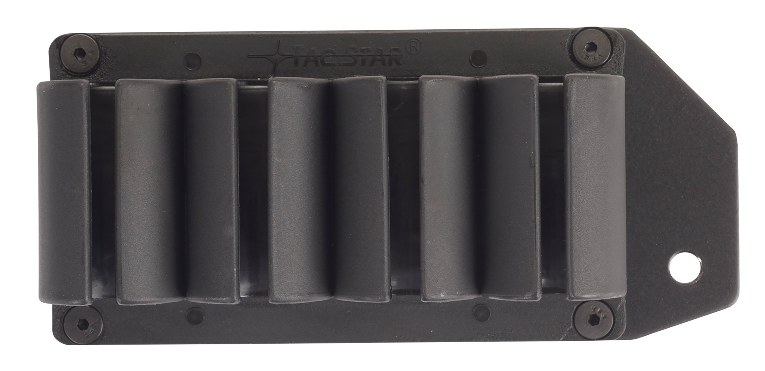 TacStar 1081134 SideSaddle  Mossberg 500 20 Gauge 4rds Black Polymer w/Aluminum Mounting Plate