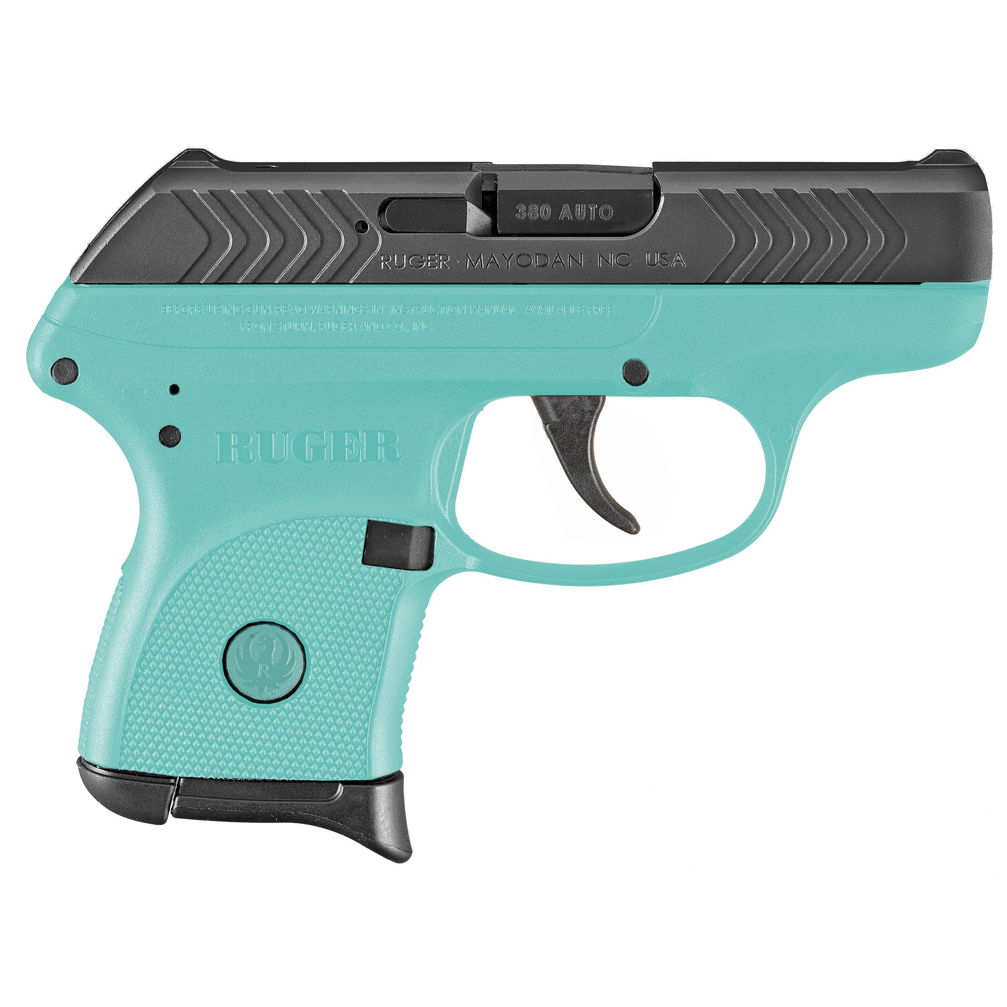 RUGER LCP 380ACP 2.75" TURQ/BLK 6RD