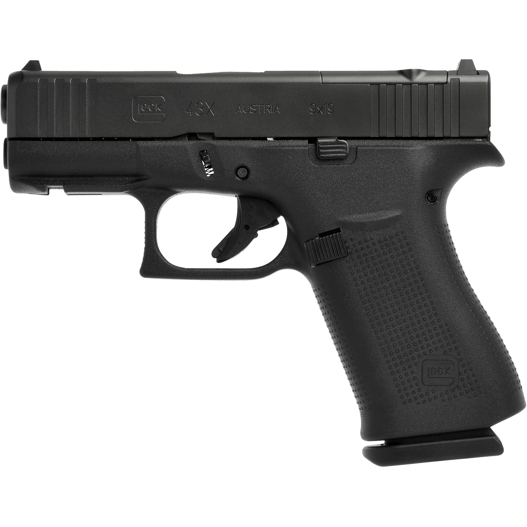 Glock G43X MOS 9mm 3.41" 15rd Front Rail Pistol