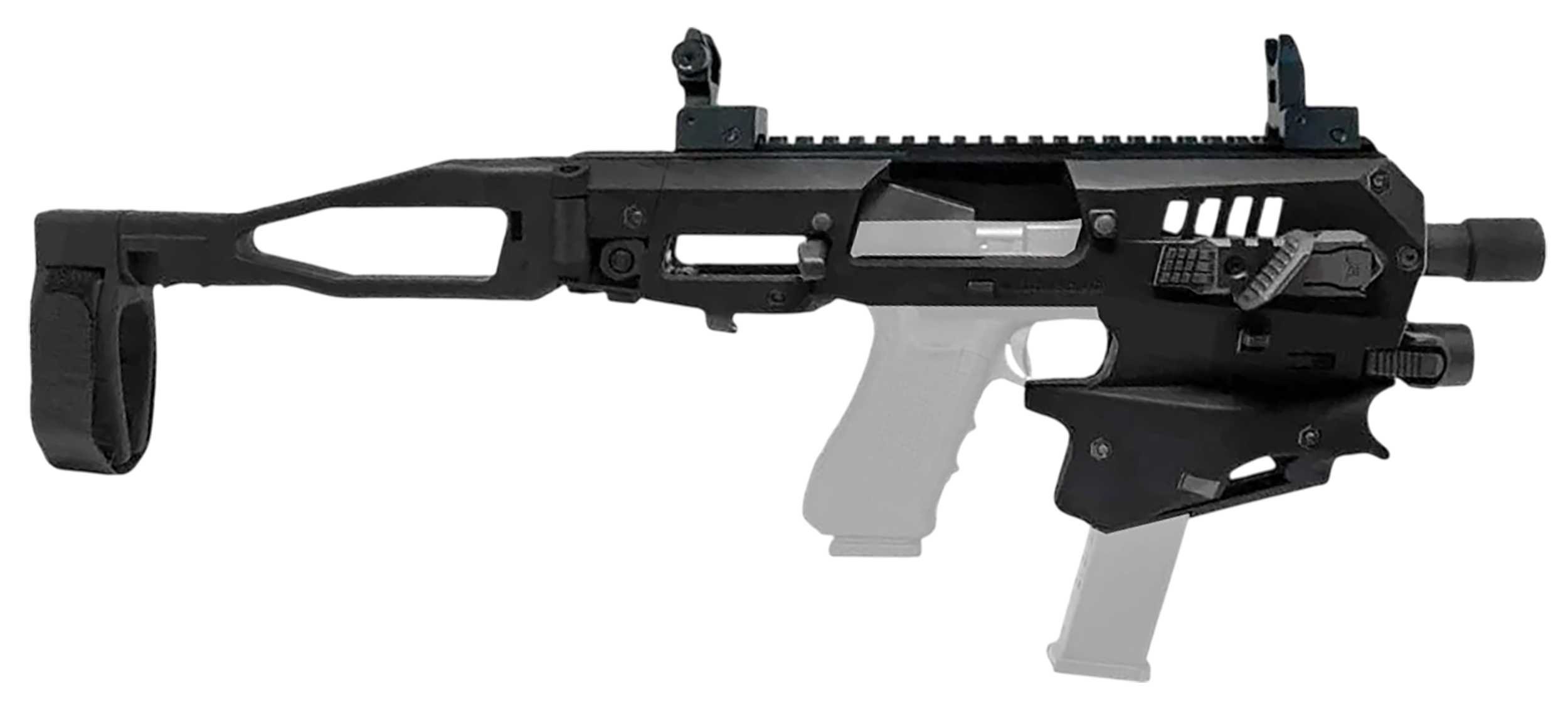 Meta Tactical Llc MCKGEN2 Micro Conversion Kit Fits Glock Gen2 Black Synthetic Stock