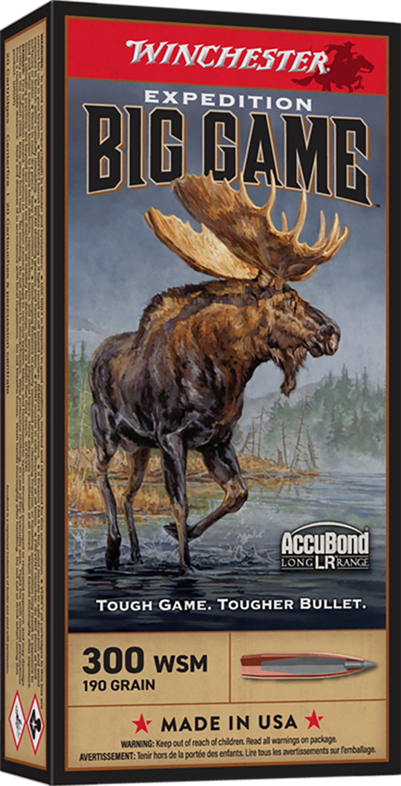 Winchester Ammo S300SLR Expedition Big Game Long Range 300WSM 190gr Nosler AccuBond Long Range 20 Per Box/10 Case