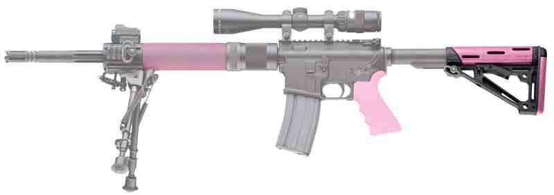 HOGUE AR-15 COLLAPSIBLE STOCK PINK RUBBER MIL-SPEC