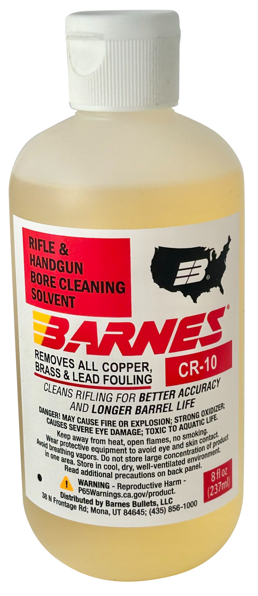 Barnes Bullets 30755 CR-10 Bore Cleaner 8 oz Squeeze Bottle