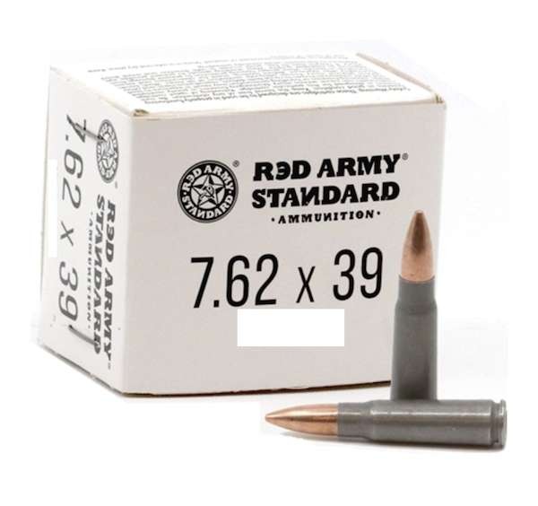RED ARMY 7.62X39 122GR HP 20RD BX