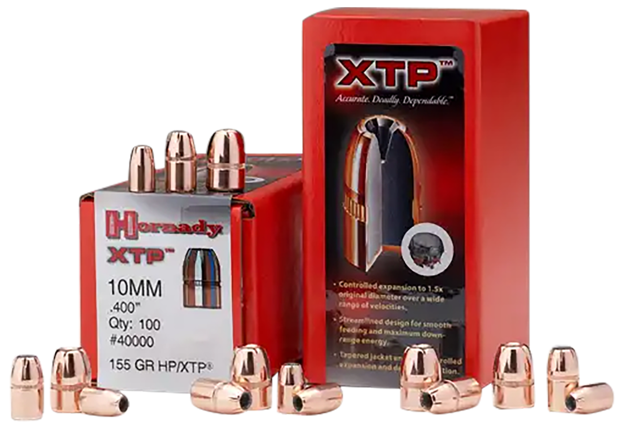 Hornady 44050 XTP  44 Cal .430 180 gr Hollow Point 100 Per Box/ 15 Case
