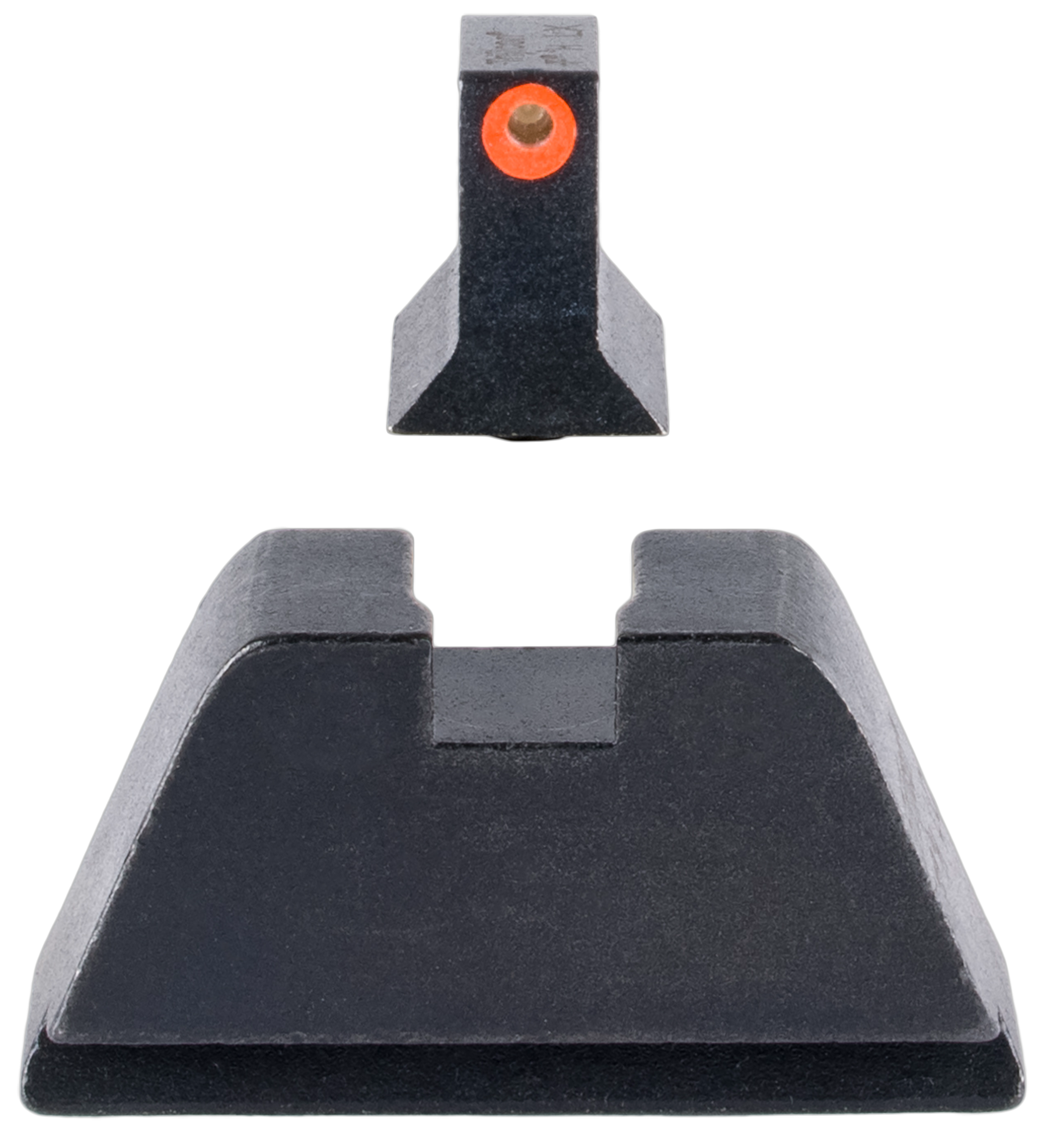Trijicon GL201C601138 Suppressor/Optic Height Sights Green/Tritium Orange Outline Front Sight-Black/Blank Rear Sight Glock 17/17L/19/22 Standard Frame