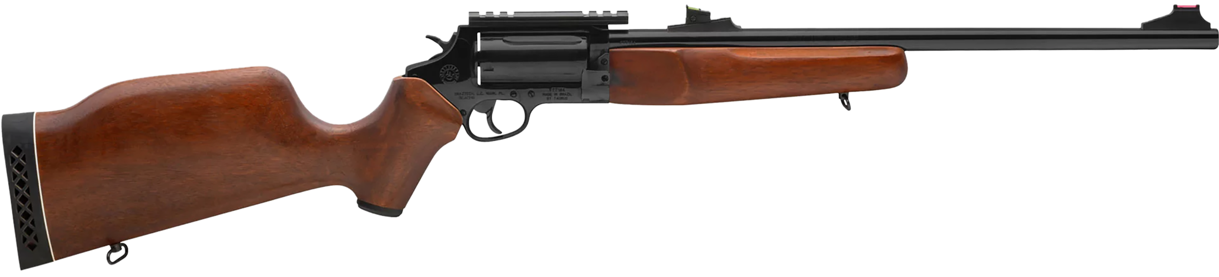 Rossi SCJ4510 Circuit Judge 45 Colt (LC) Caliber or 410 Gauge with 5rd Capacity, 18.50" Barrel, Polished Black Metal Finish & Hardwood Monte Carlo Stock Right Hand (Full Size)