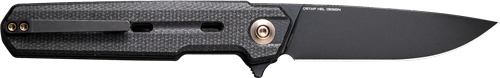WE KNIFE NAVO 3.25" BLACK CANVAS MICARTA STONEWASH!