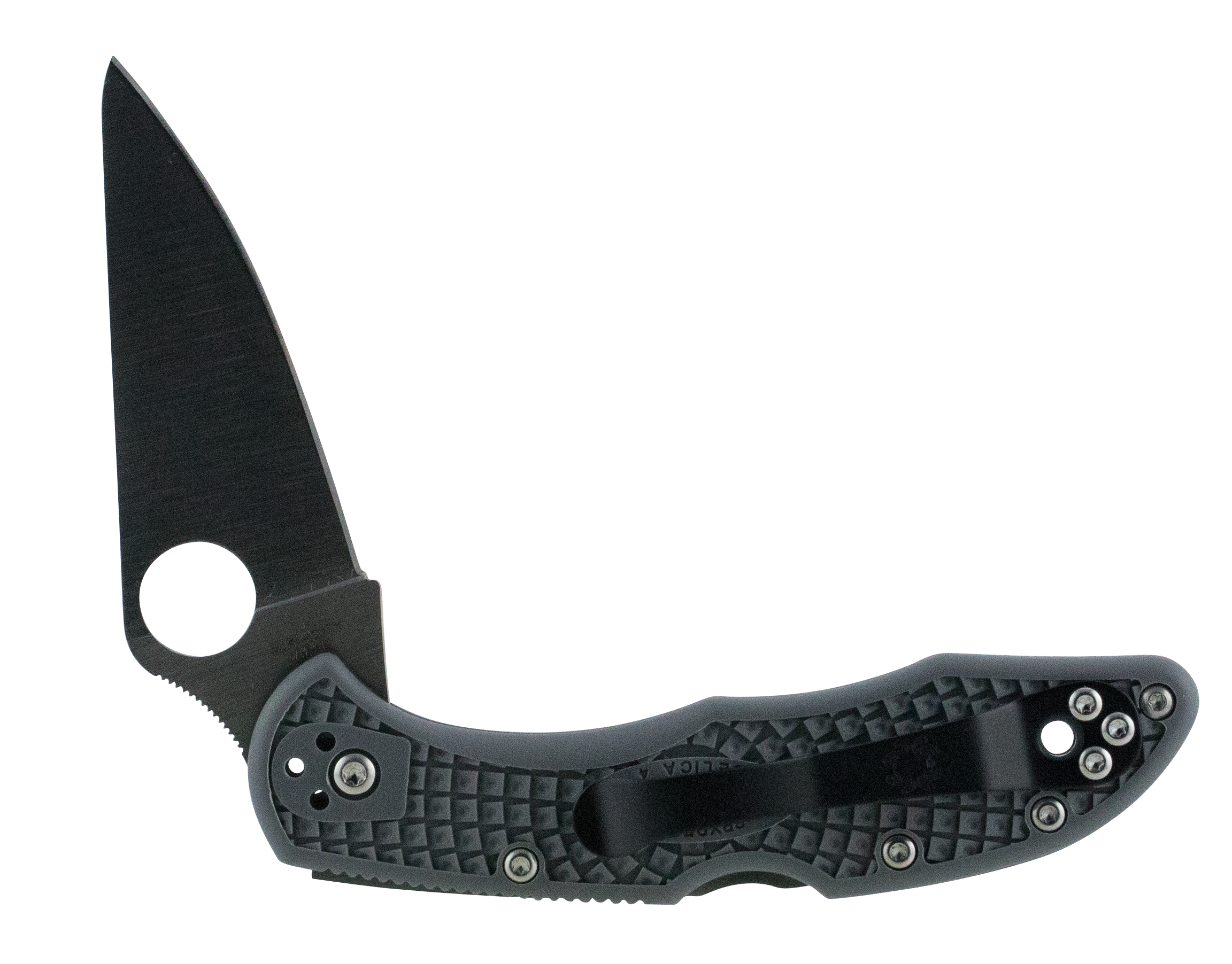 Spyderco C11FPGY Delica 4 Lightweight 2.88" Folding Drop Point Plain VG-10 SS Blade Gray FRN Handle Includes Pocket Clip