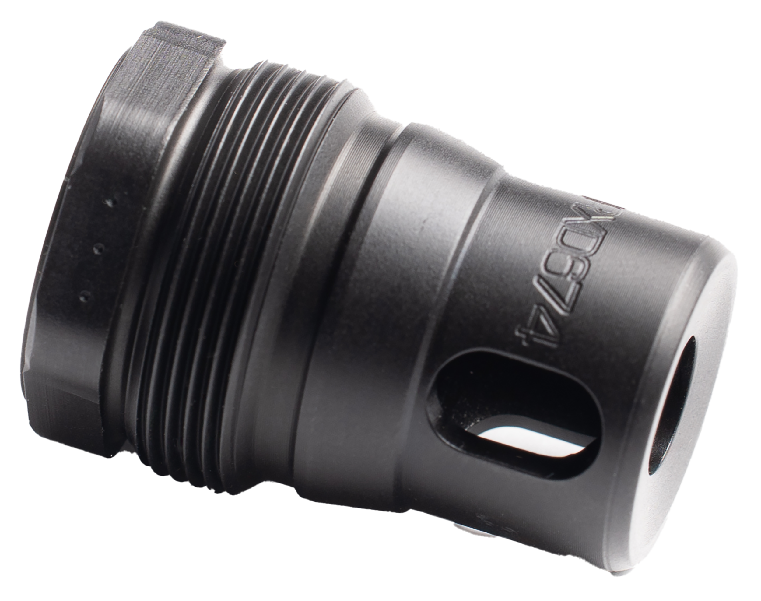 Dead Air RXD674 XRF Xeno Rimfire Muzzle Brake Black Nitride 17-4PH Stainless Steel 1/2"x28 Threads 1.16" OAL 0.81" Diameter