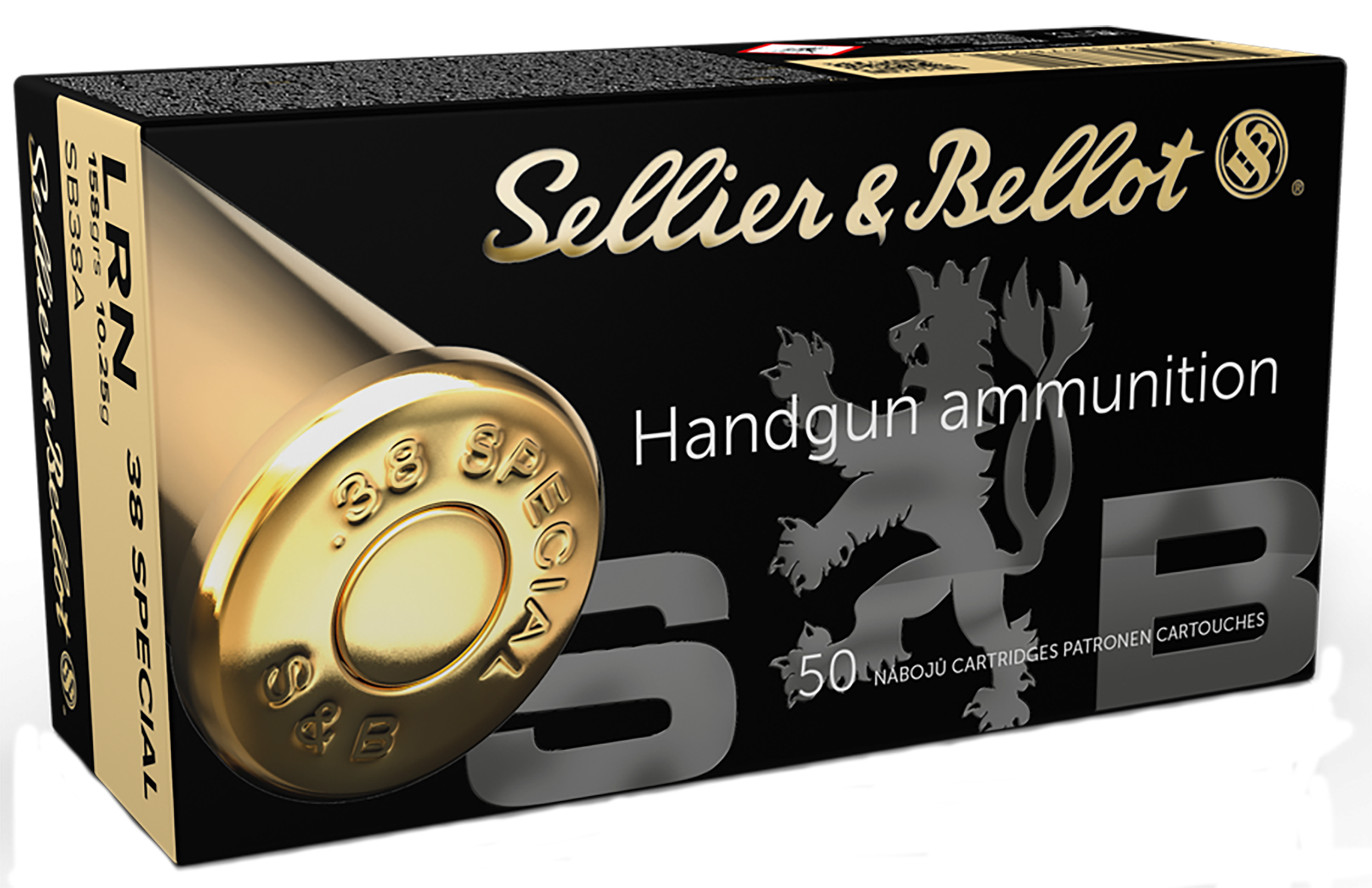 Sellier & Bellot SB38A Handgun  38Special 158gr Lead Round Nose 50 Per Box/20 Case