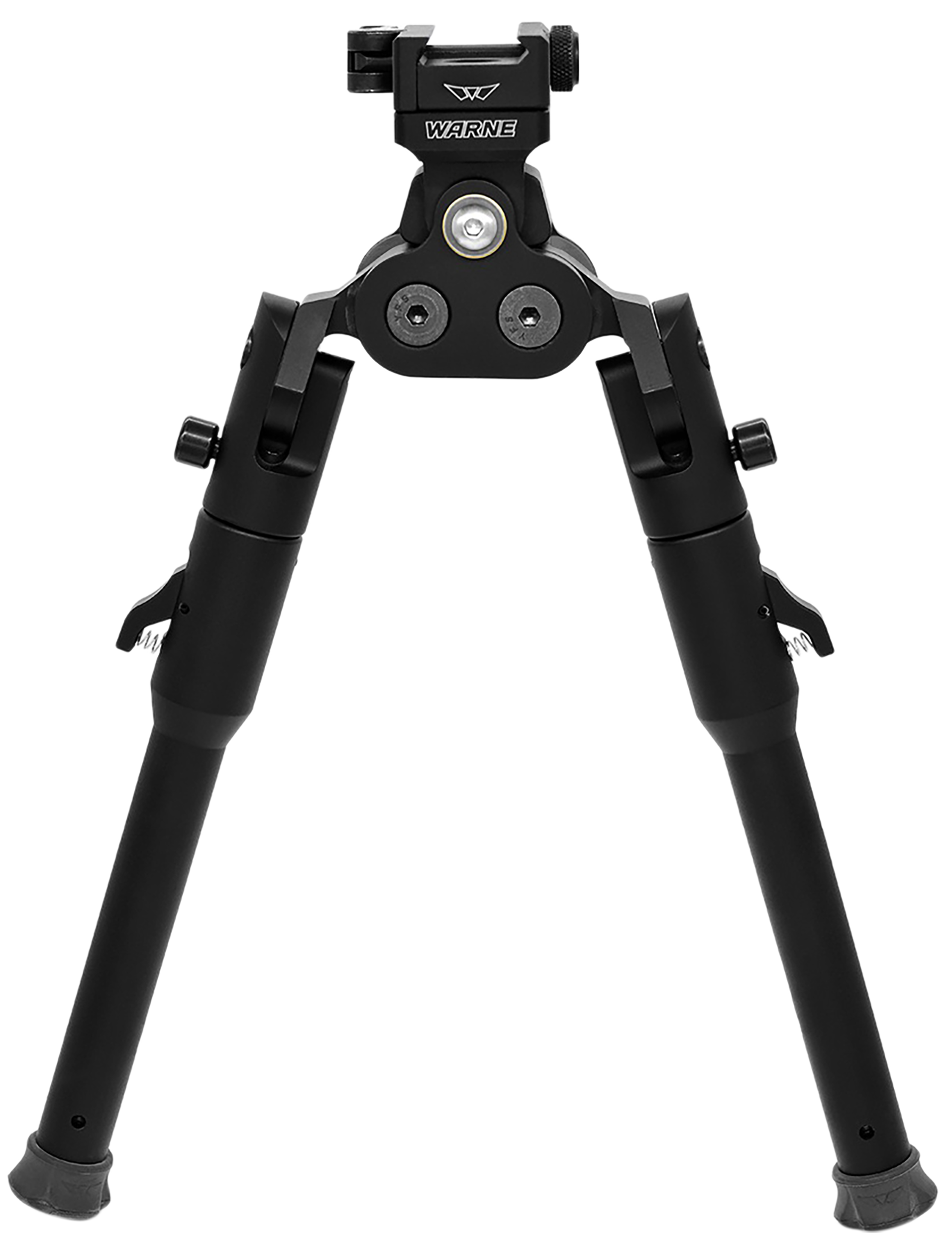 Warne 7921M Skyline Pro Bipod Black Anodized QD Picatinny Head with Lite Legs