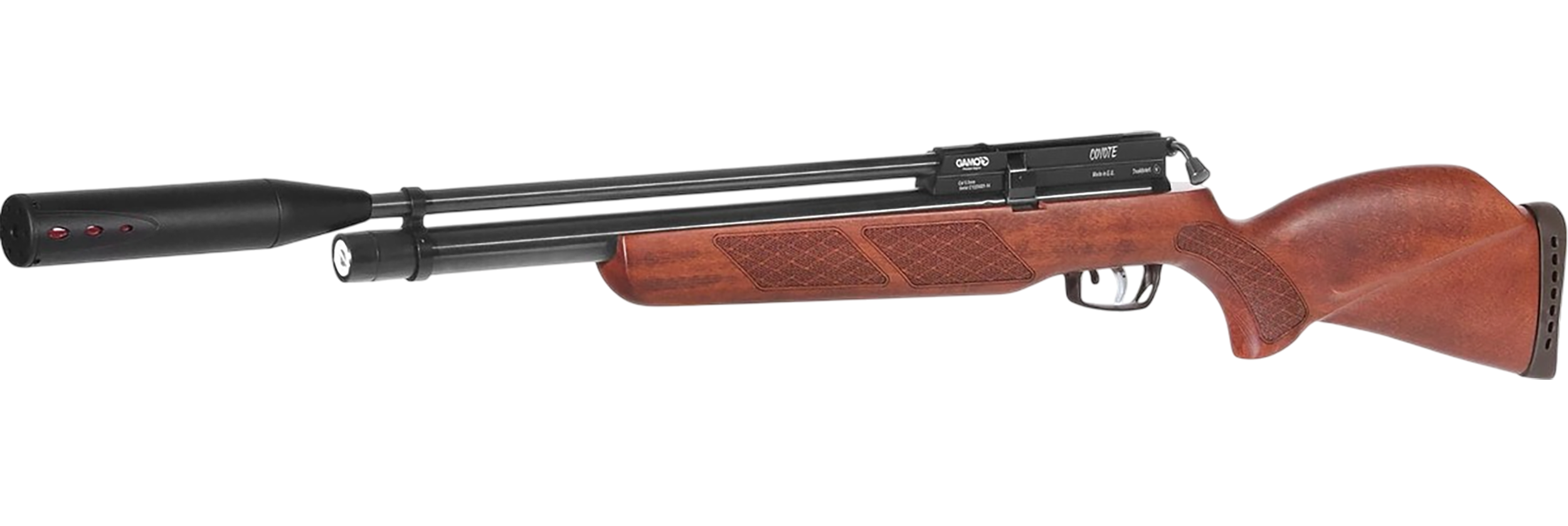 Gamo 1465S54 Coyote Whisper Fusion PCP 22 Cal 10 Shot, Match Grade Barrel, Beechwood Stock