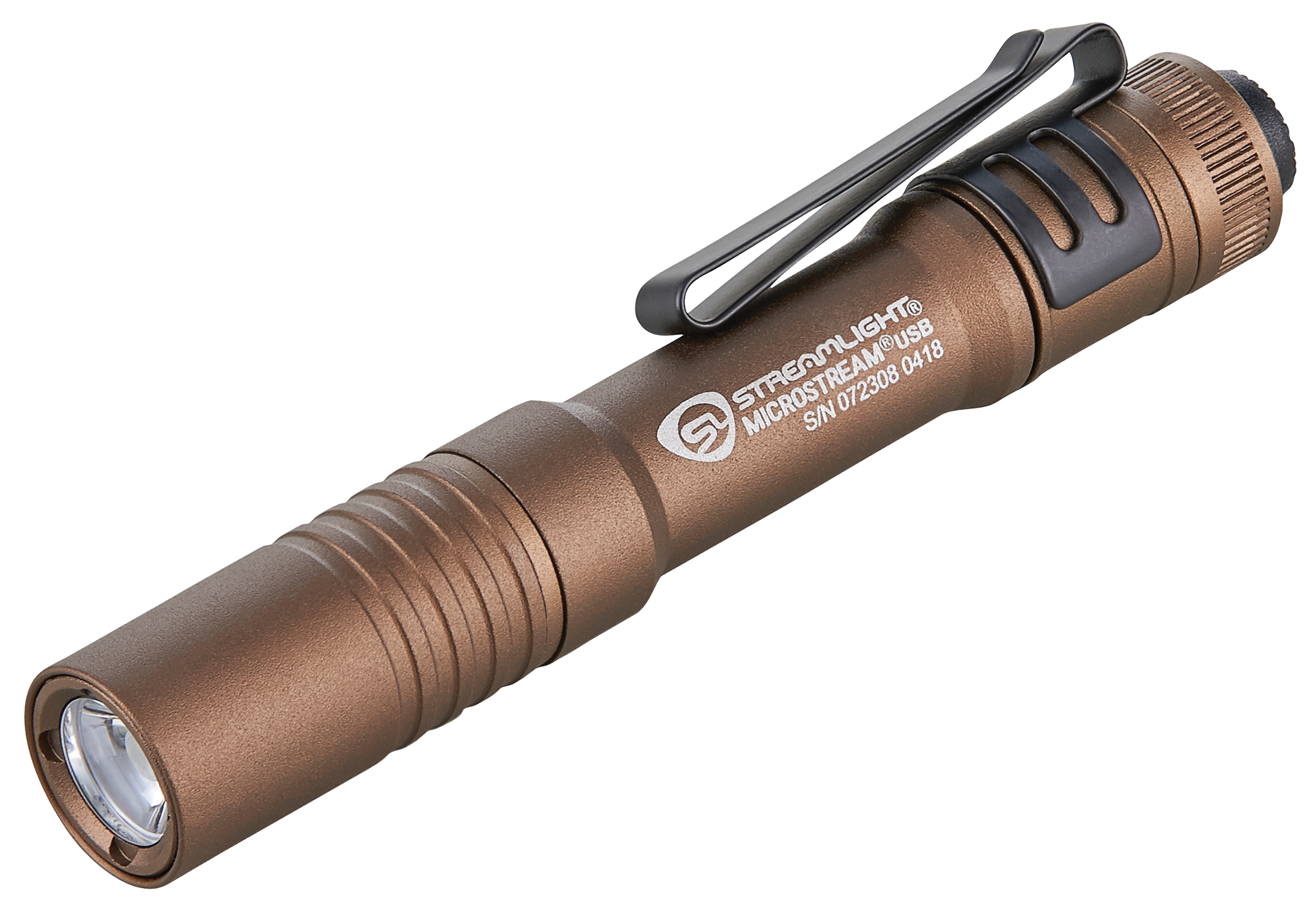 Streamlight 66608 MicroStream USB Pocket Light  Coyote 50/250 Lumens White C4 LED
