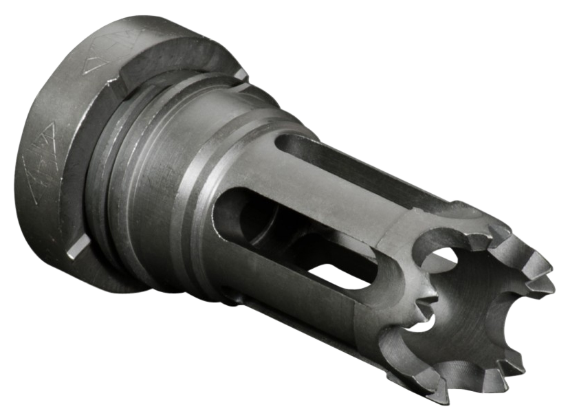 Yankee Hill 310228A Phantom Flash Hider Black Phosphate Steel with 1/2"-28 tpi Threads for 5.56x45mm NATO AR-Platform