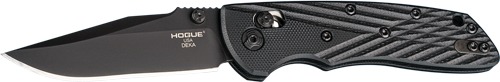 HOGUE DEKA 3.25" ABLE LCK FLDR CLIP POINT G-10 FRAME BLACK
