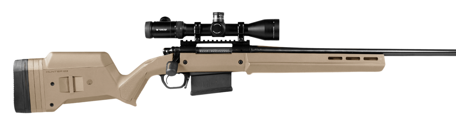 Magpul MAG483-FDE Hunter 700 Stock Fixed with Aluminum Bedding & Adjustable Comb Flat Dark Earth Synthetic for Remington 700 LA