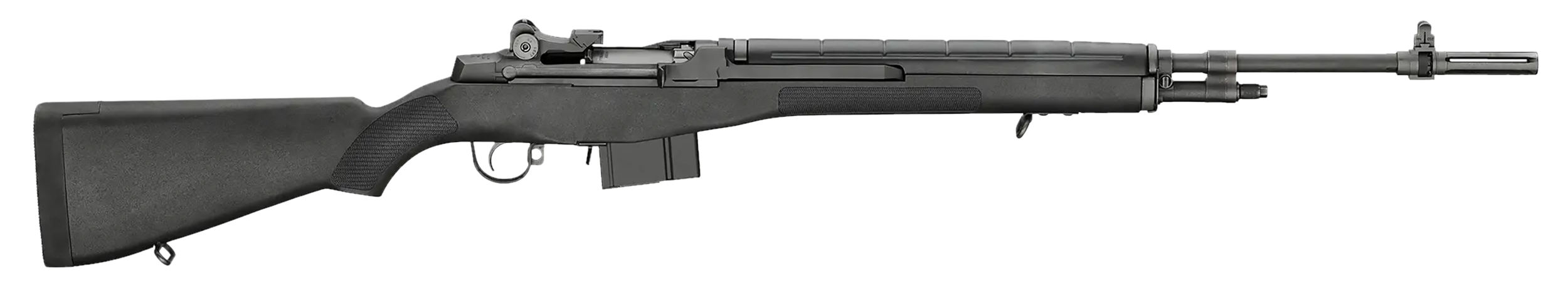 Springfield Armory MA9106 M1A Standard Issue 308 Win/7.62x51mm 10+1 22" Black Parkerized Steel Barrel w/Flash Suppressor, Black Parkerized Steel Receiver, Fixed Black Synthetic Stock