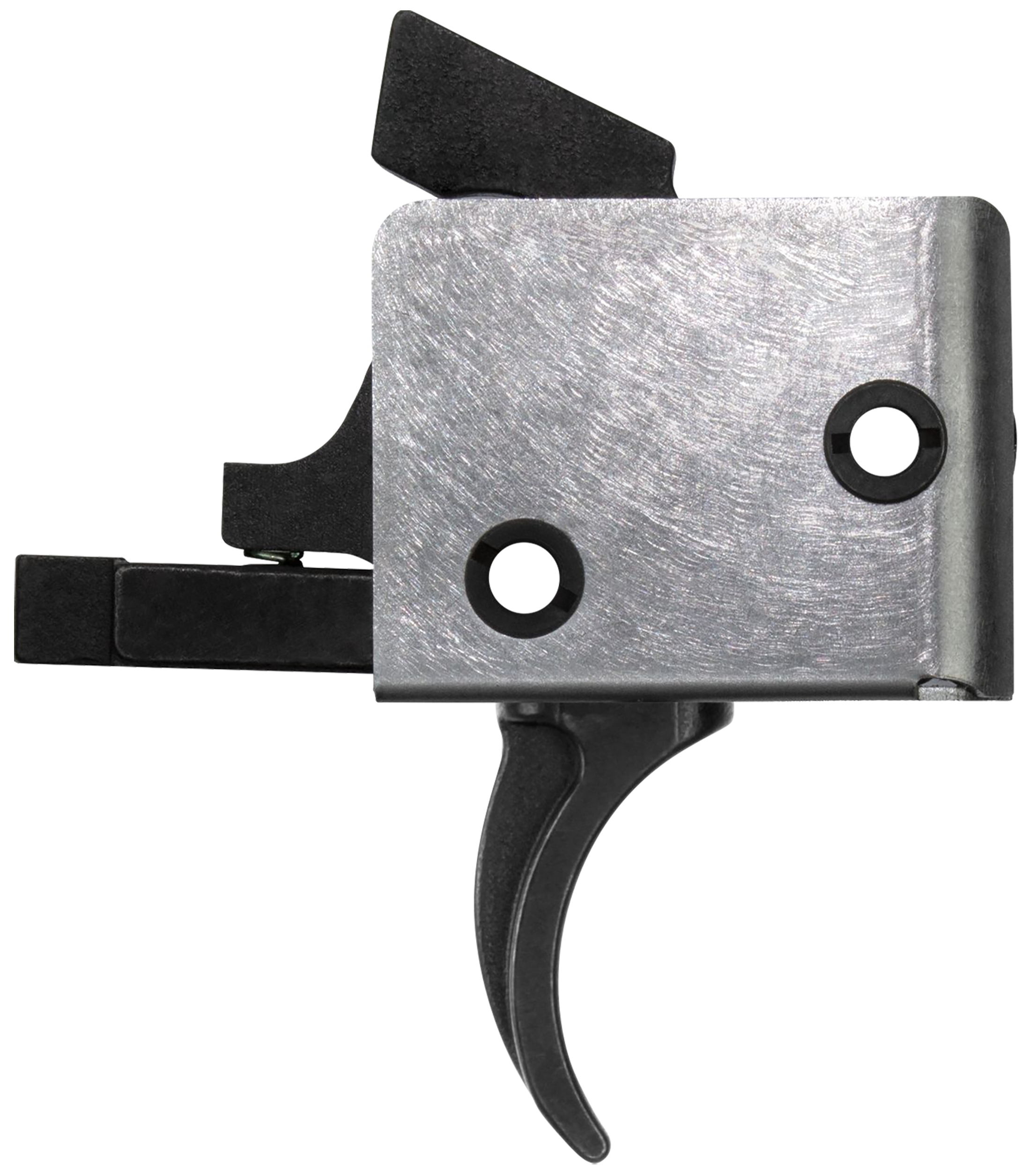 CMC Triggers 91501 Drop-In  Single-Stage Curved Trigger w/ 3-3.50 lbs Draw Weight & Black/Silver Finish