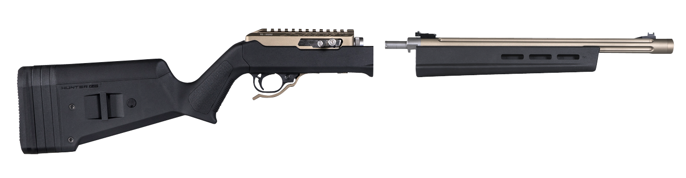 Magpul MAG760-BLK Hunter X-22 Stock Fixed Adjustable Comb Black Synthetic for Ruger 10/22 Takedown