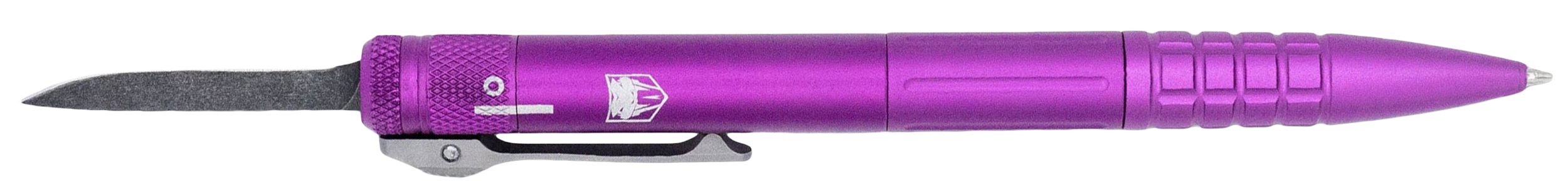 CobraTec Knives CNCOTFPPURGEN2 Tactical Pen Gen II Purple Aluminum D2 Steel Blade, Includes Pocket Clip
