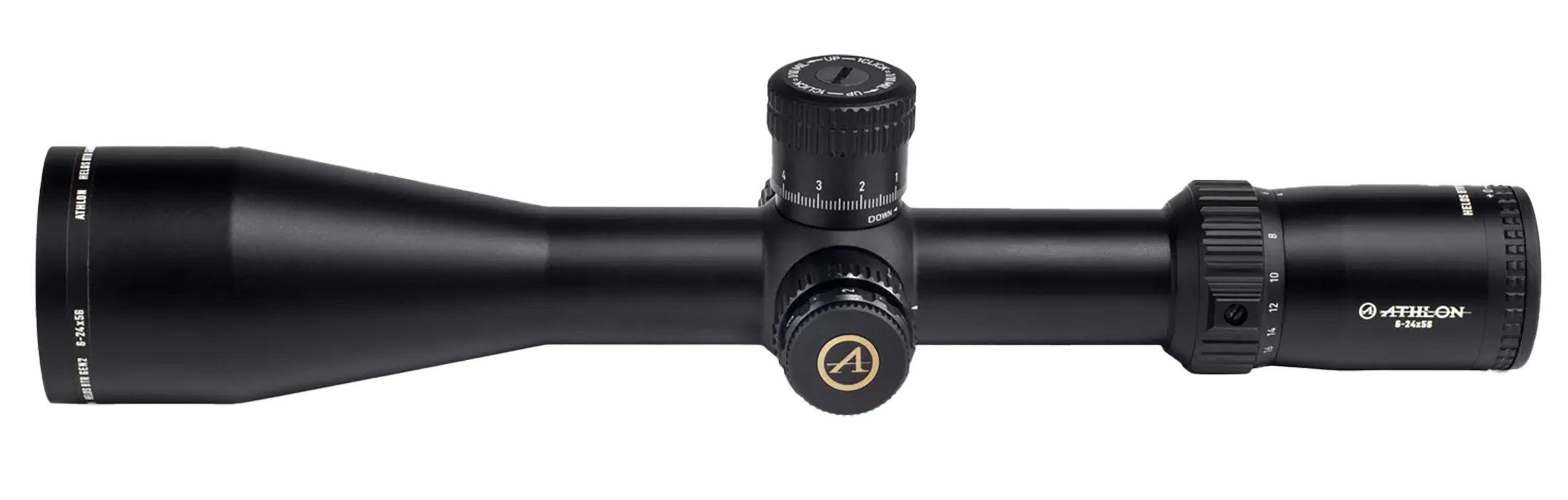 Athlon 214114 Helos BTR Black 6-24x 56mm 34mm Tube Illuminated MIL Reticle