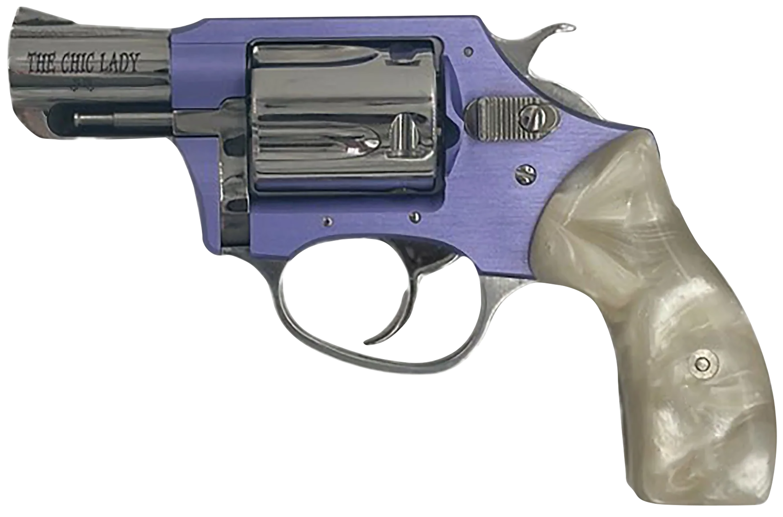 Charter Arms 53849 Undercover Lite Chic Lady Small 38 Special 5rd 2" Stainless High Polished & Cylinder, Lavender Aluminum Frame, Pearl Grip, Exposed Hammer