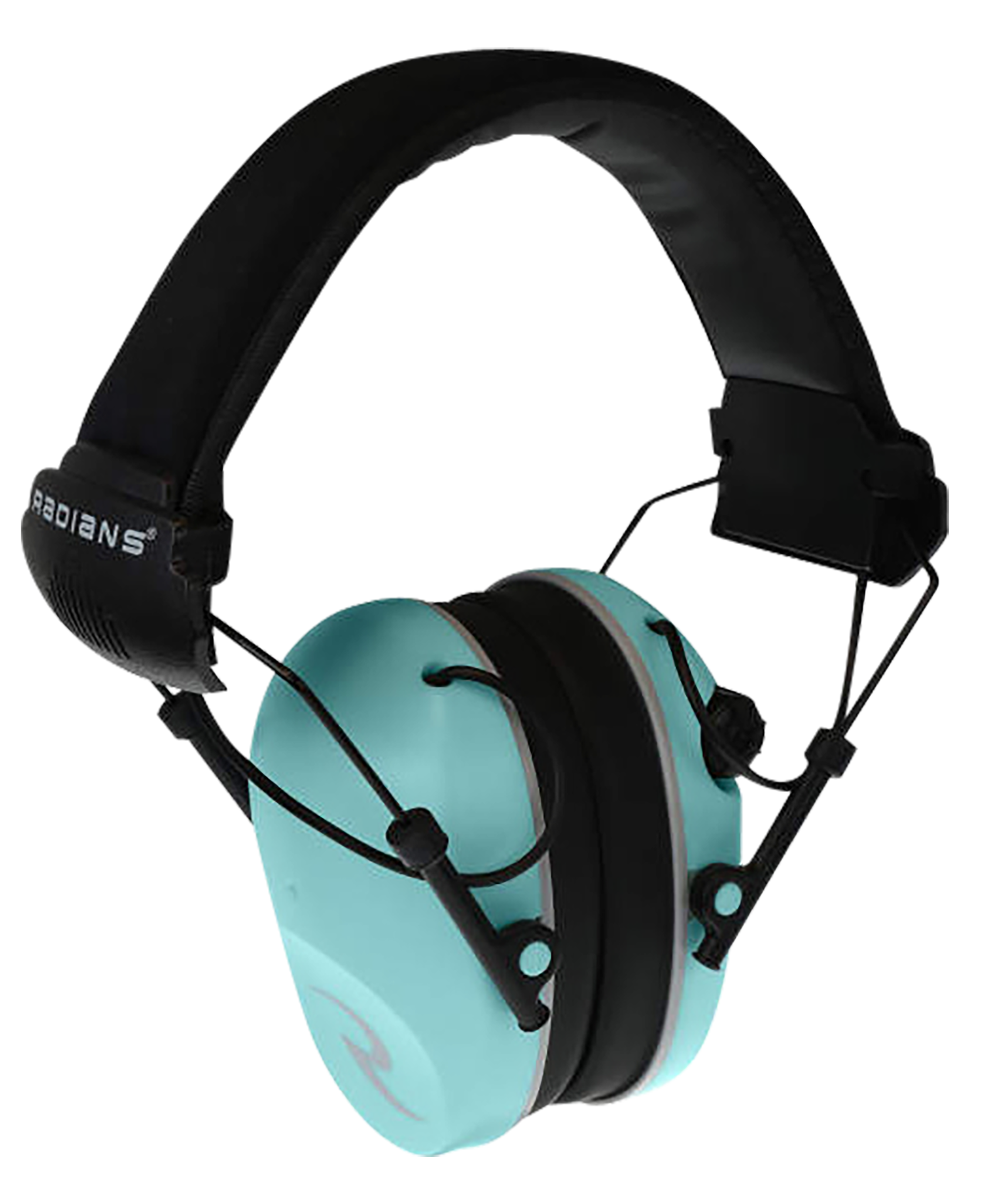 Radians R3220ECS R3200 Dual Mic Electronic Muff 23 dB Over the Head Aqua Blue