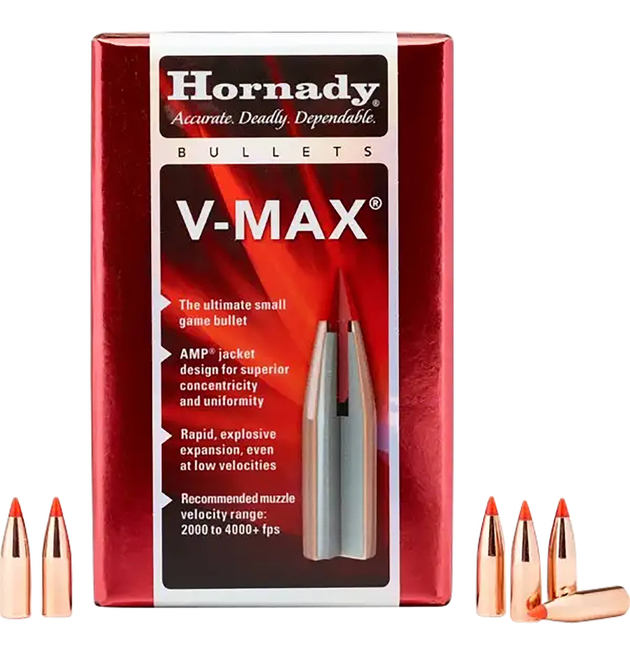 Hornady 22810 V-Max 7mm .284 120 gr V Max 100 Per Box/ 25 Case