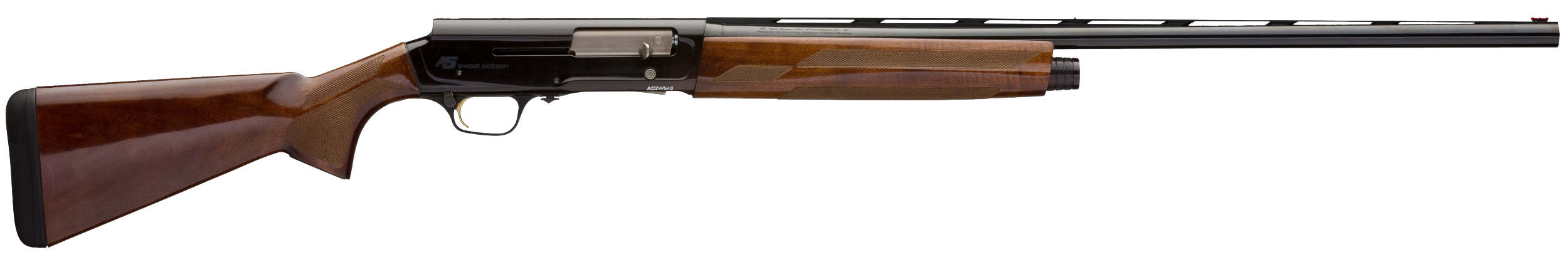 Browning 0118005004 A5 Ultimate Sweet Sixteen 16 Gauge with 28" High Gloss Black Barrel, 2.75" Chamber, 4+1 Capacity, Polished Black Metal Finish & Gloss Turkish Walnut Stock Right Hand (Full Size)