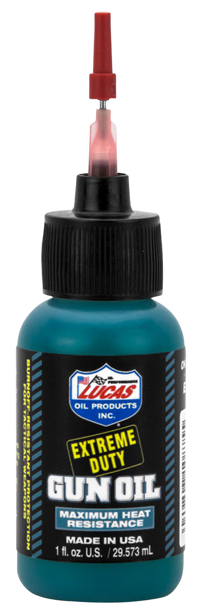 Lucas Oil 10875 Extreme Duty Gun Oil Against Heat, Friction, Wear 1 oz Squeeze Bottle