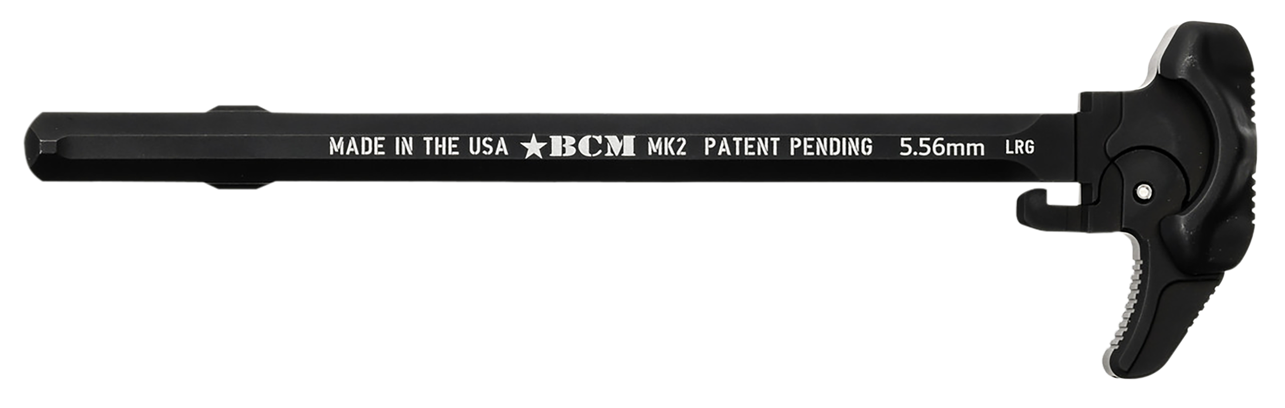BCM GFHMK2LRG Asymmetric MK2 Charging Handle Compatible w/ Mil-Spec AR-15 Black 7075 T-6 Aluminum