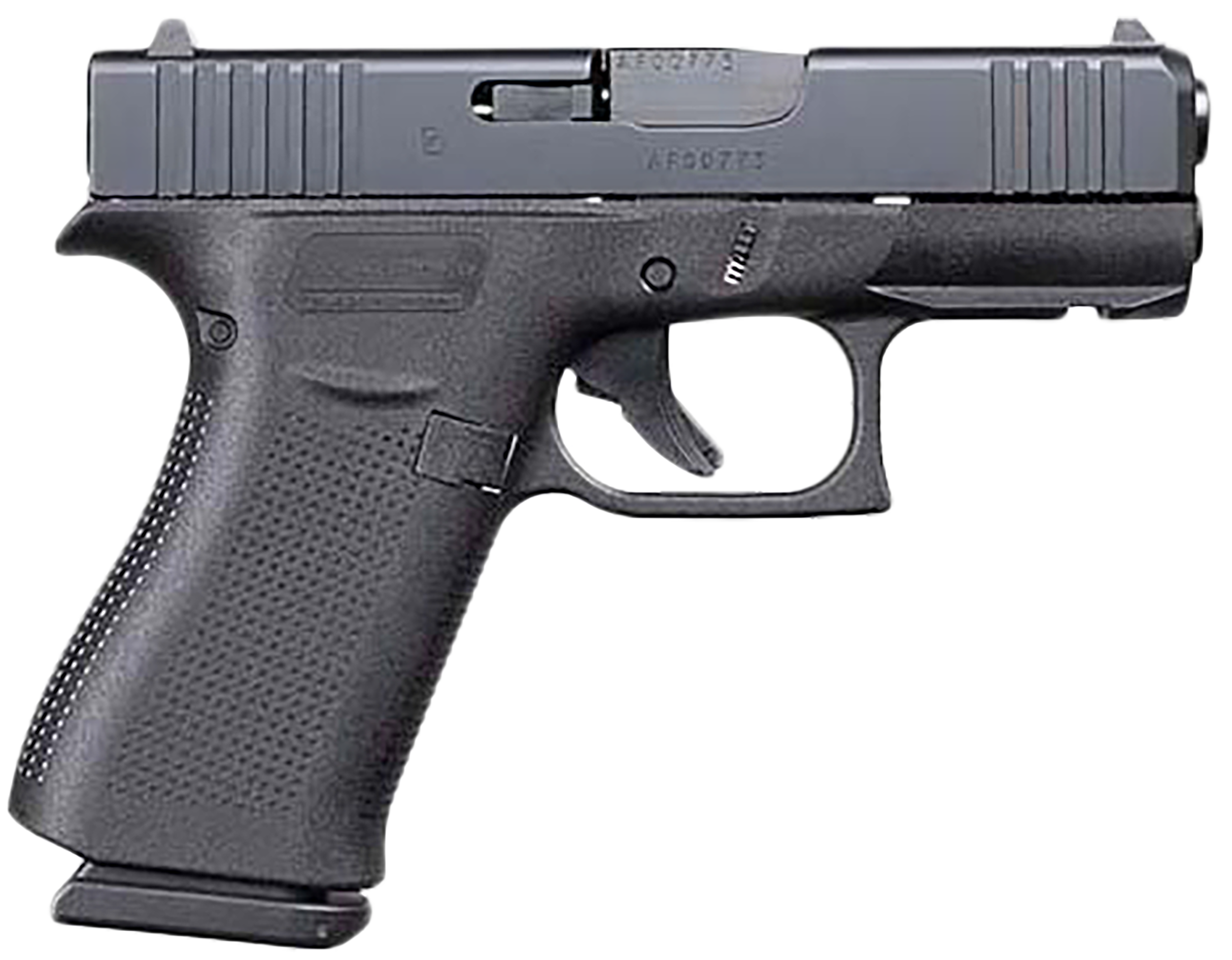 Glock UX4350201FR G43X Sub-Compact Frame 9mm Luger 10+1 3.41" Black GMB Barrel, Black nDLC Front Rail/Serrated Steel Slide, Black Polymer Frame w/Beavertail, Black Textured Grip, Ambidextrous