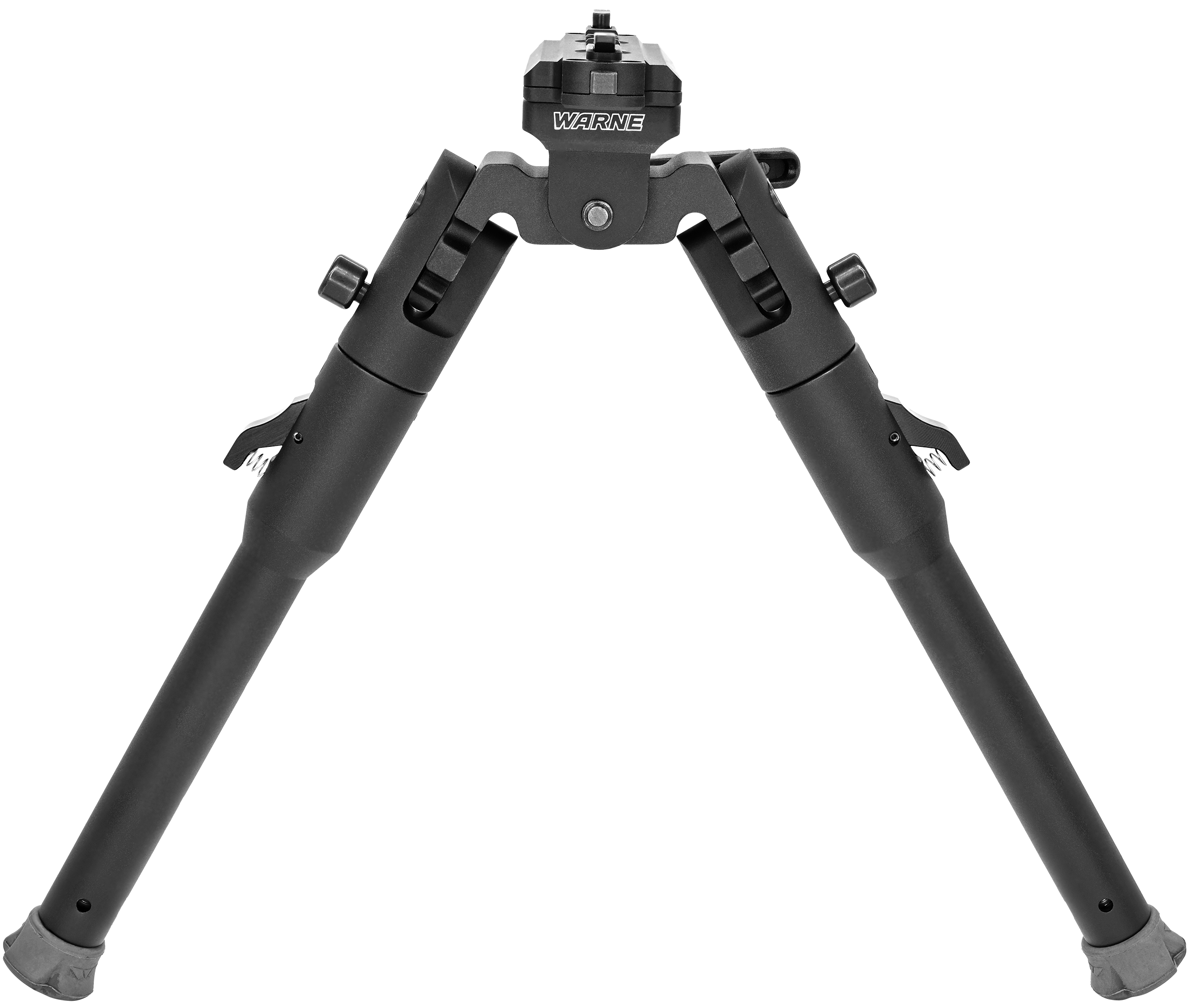 Warne 7914M Skyline Lite Bipod Folding Black Aluminum/Steel