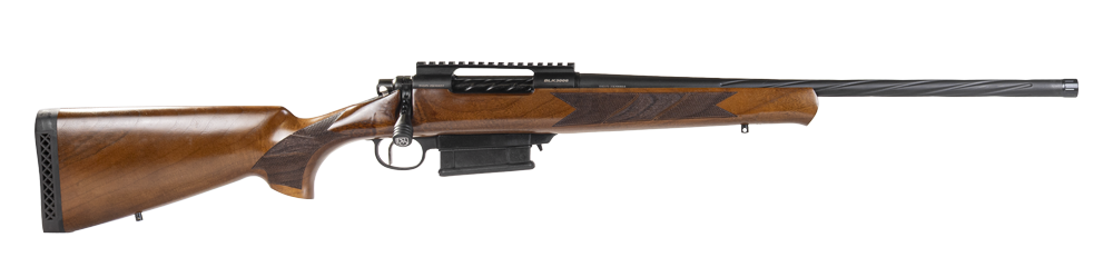 Balikli 336210 BLK 30-06 Springfield 5+1 20" Black Spiral Fluted Threaded Barrel, Black Steel Receiver w/Picatinny Rail, Turkish Walnut Fixed Stock