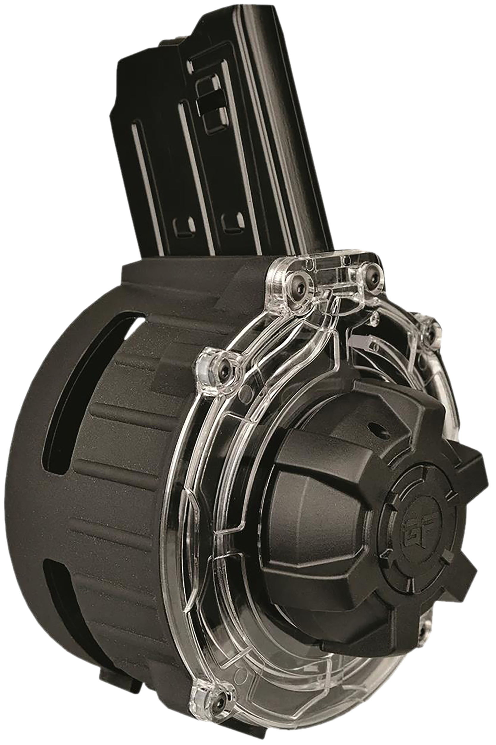 Gforce Arms GFDRUM2012 Drum Magazine  20rd Drum Fits Akdal MKA 1919 Black Steel/Polymer