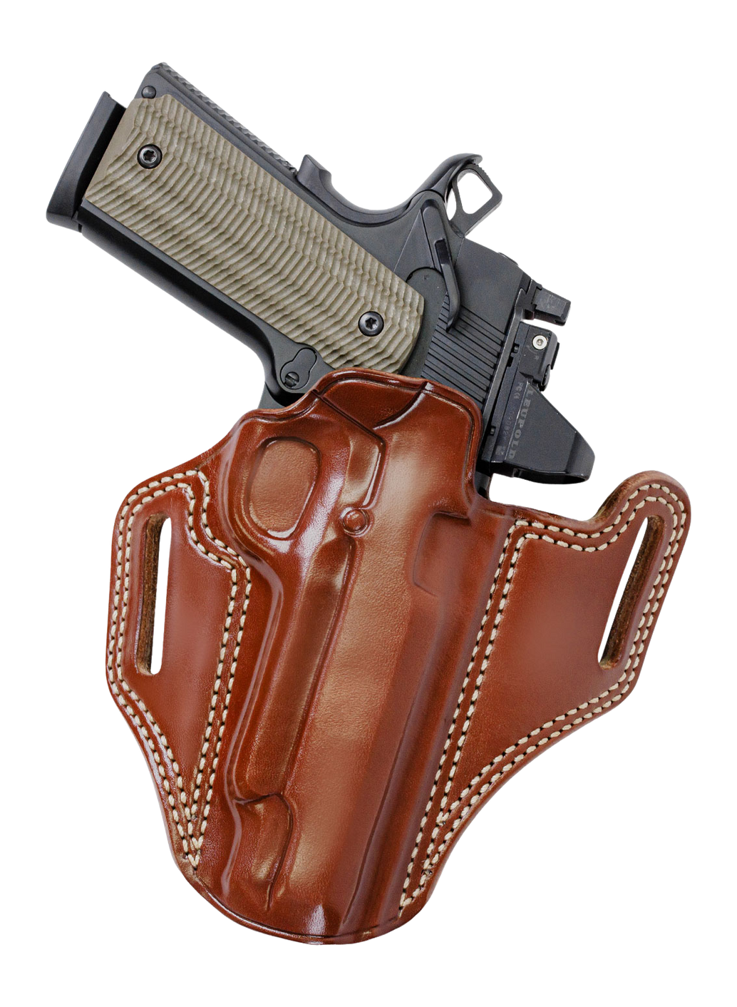 Galco Combat Master 2.0 Belt Holster for Springfield Hellcat Pro Leather Tan