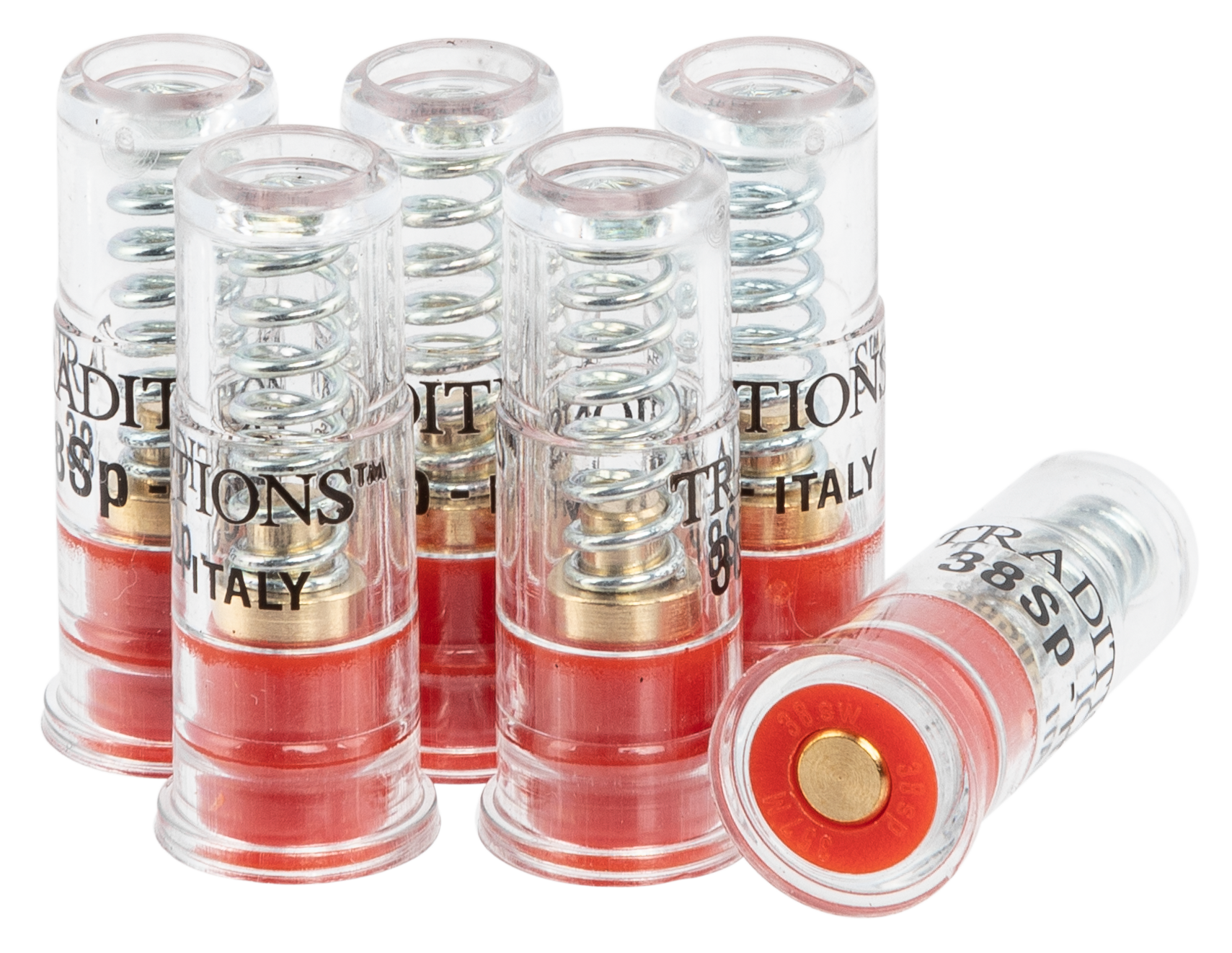 Traditions ASC38 Snap Caps Pistol 38Special Plastic Brass Base 6Pack